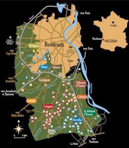 Mapa Pessac Leognan